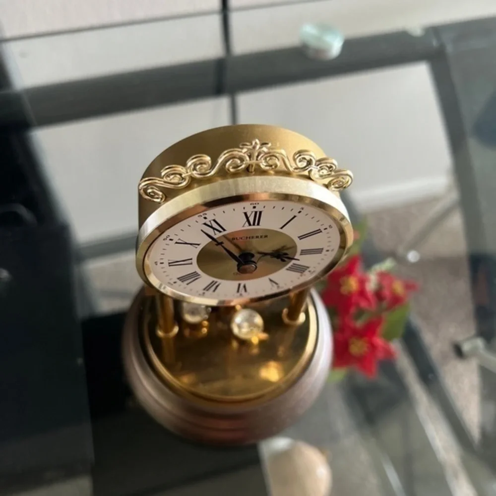 Bucherer Vintage Quartz Table Clock